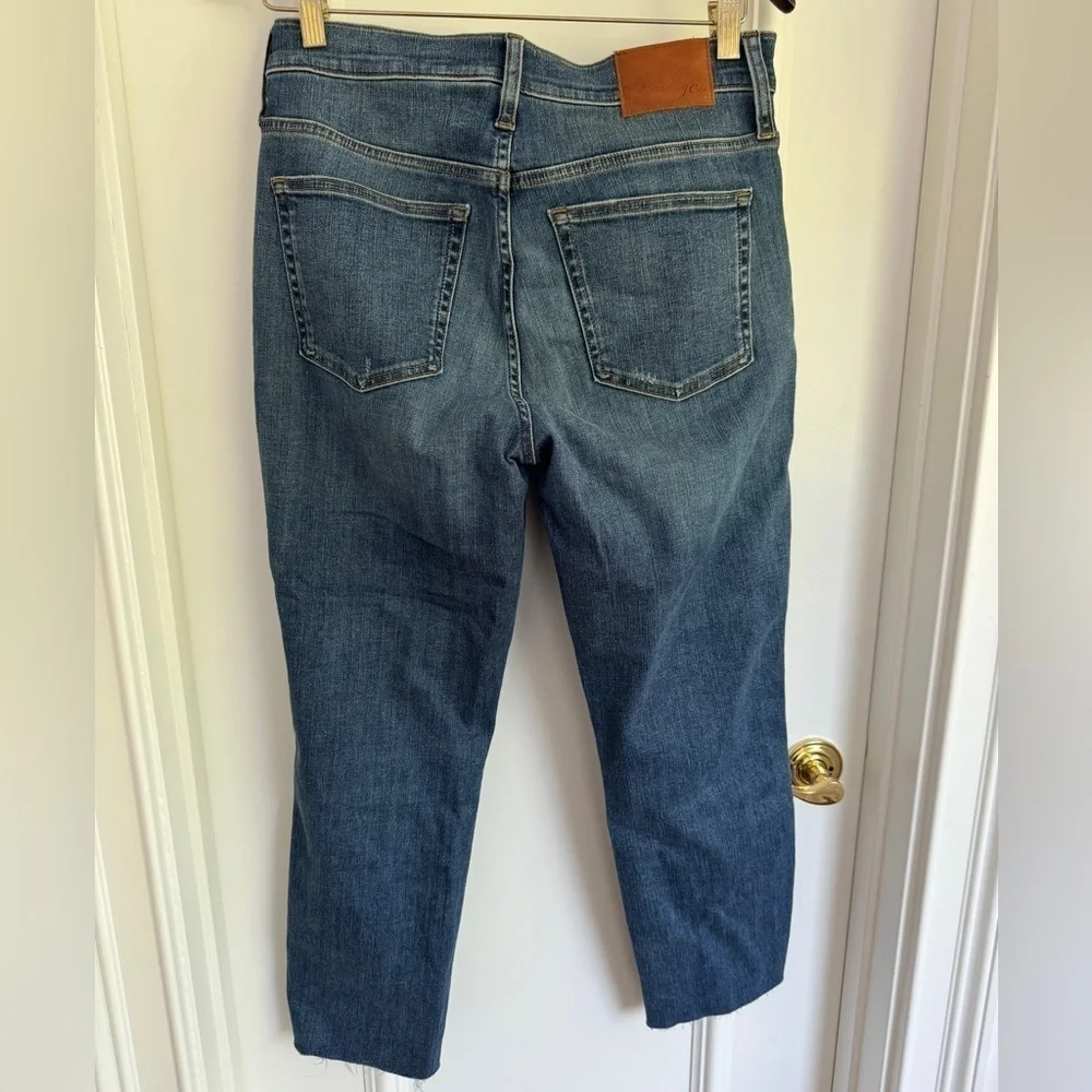 J CREW vintage Straight Jean with (4)button fly in stormy ink Size 28 EUC